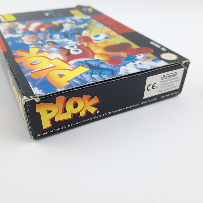 Super Nintendo Spiel : PLOK - Modul Anleitung OVP cib / SNES PAL NOE/SFRG