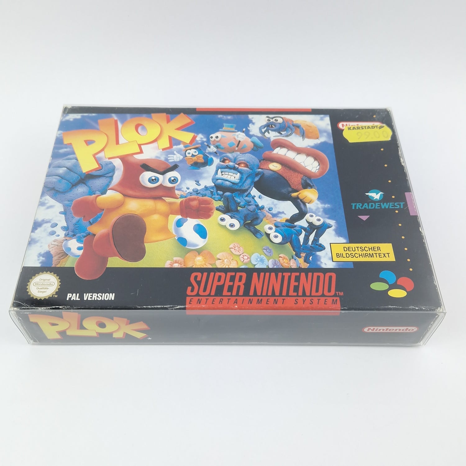 Super Nintendo Spiel : PLOK - Modul Anleitung OVP cib / SNES PAL NOE/SFRG