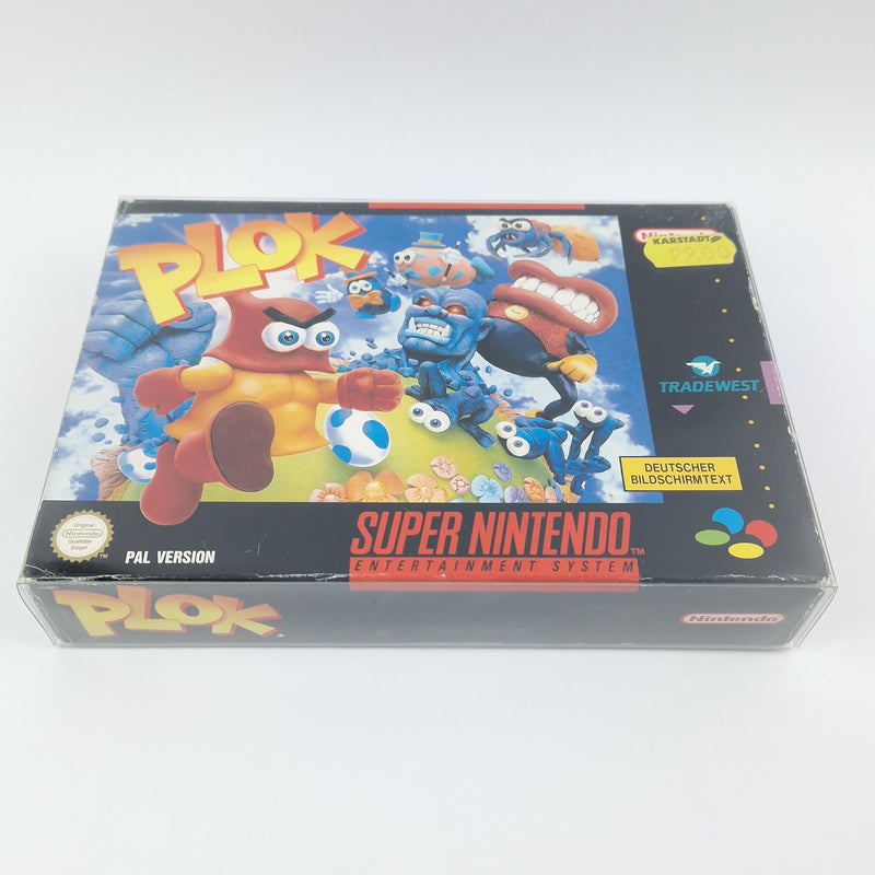 Super Nintendo Spiel : PLOK - Modul Anleitung OVP cib / SNES PAL NOE/SFRG