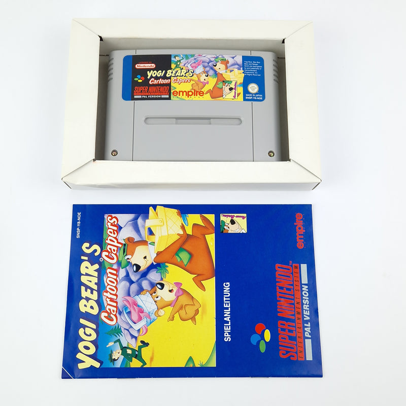 Super Nintendo Spiel : Yogi Bear s Cartoon Capers - Modul Anleitung OVP SNES NOE