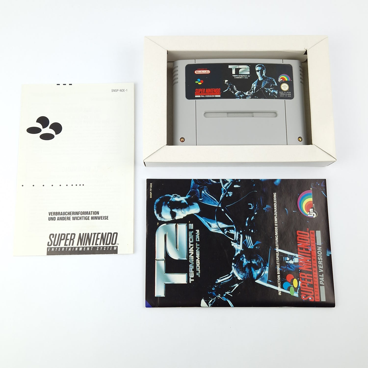 Super Nintendo Spiel : T2 Terminator 2 Judgment Day - Modul Anleitung OVP SNES