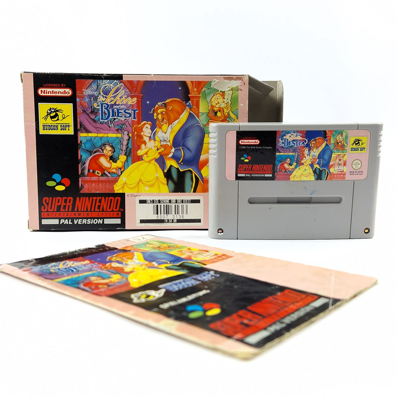 Super Nintendo Spiel : Die schöne und das Biest - Modul Anleitung OVP SNES NOE