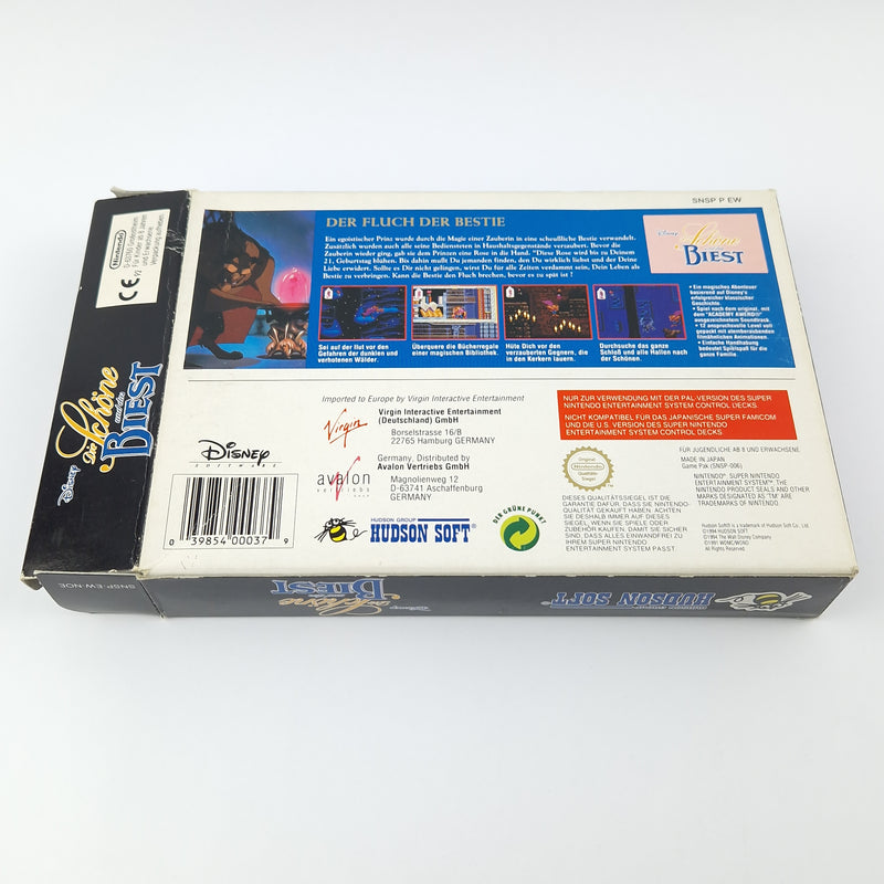 Super Nintendo Spiel : Die schöne und das Biest - Modul Anleitung OVP SNES NOE