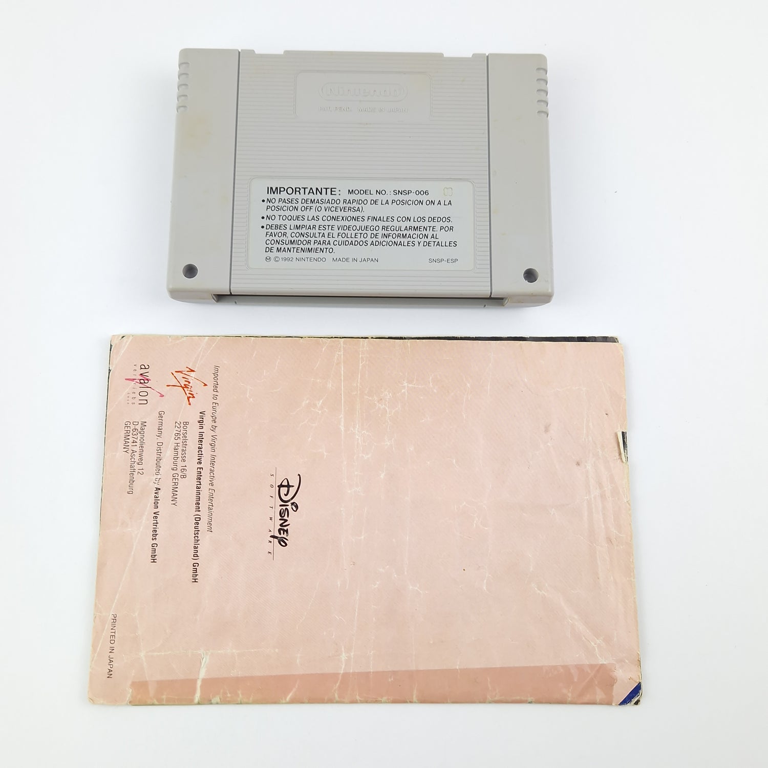Super Nintendo Spiel : Die schöne und das Biest - Modul Anleitung OVP SNES NOE