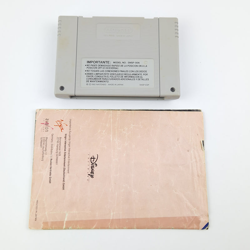 Super Nintendo Spiel : Die schöne und das Biest - Modul Anleitung OVP SNES NOE