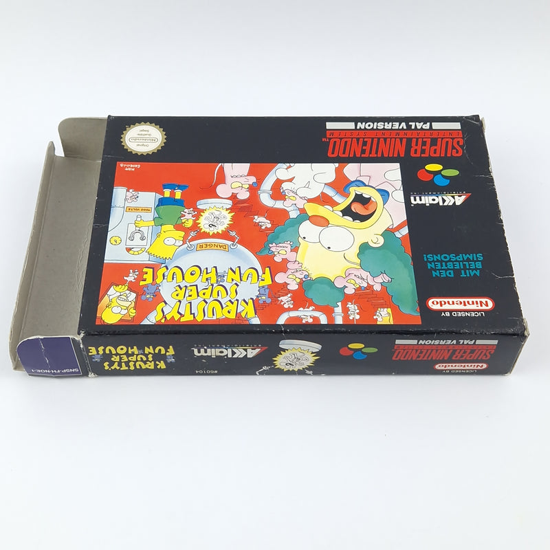 Super Nintendo Spiel : Krustys Super Fun House - Modul Anleitung OVP cib / SNES