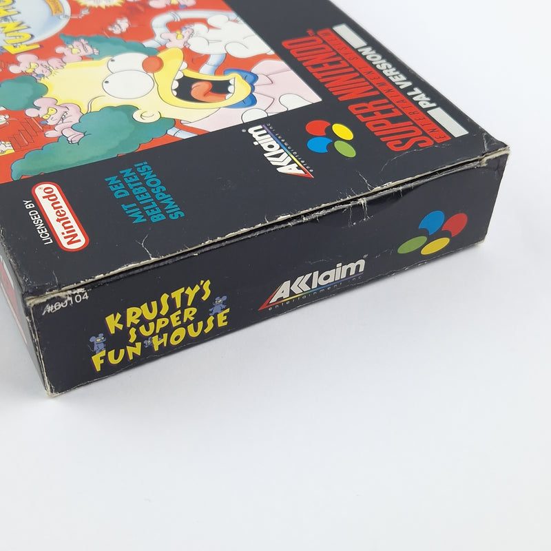 Super Nintendo Spiel : Krustys Super Fun House - Modul Anleitung OVP cib / SNES