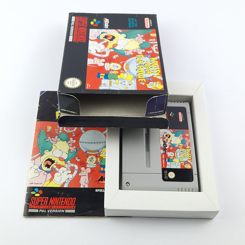 Super Nintendo Spiel : Krustys Super Fun House - Modul Anleitung OVP cib / SNES