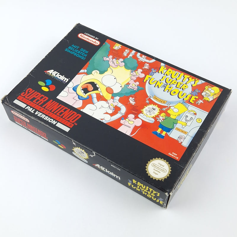 Super Nintendo Spiel : Krustys Super Fun House - Modul Anleitung OVP cib / SNES
