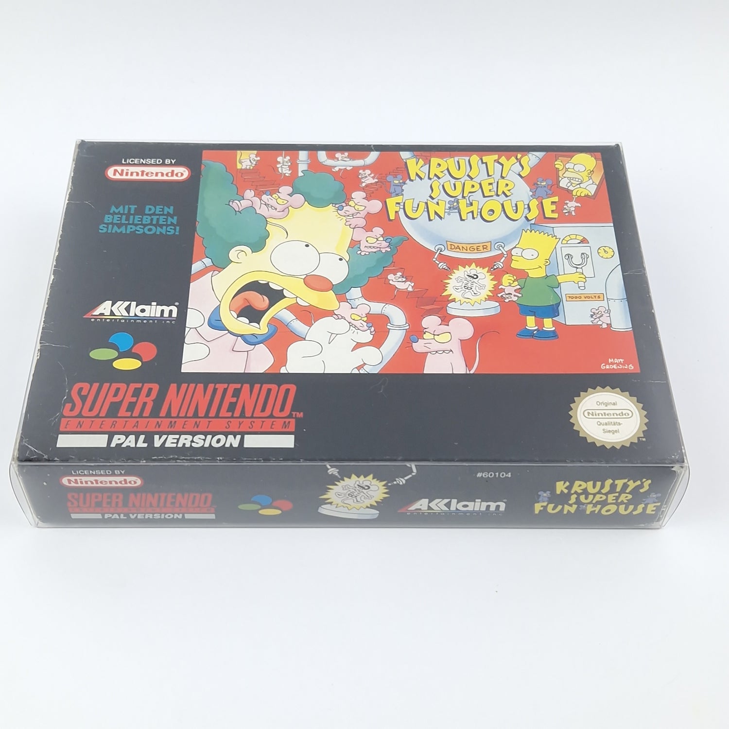 Super Nintendo Spiel : Krustys Super Fun House - Modul Anleitung OVP cib / SNES