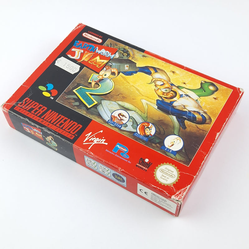 Super Nintendo Spiel : Earth Worm Jim 2 - Modul Anleitung OVP cib / SNES EUR