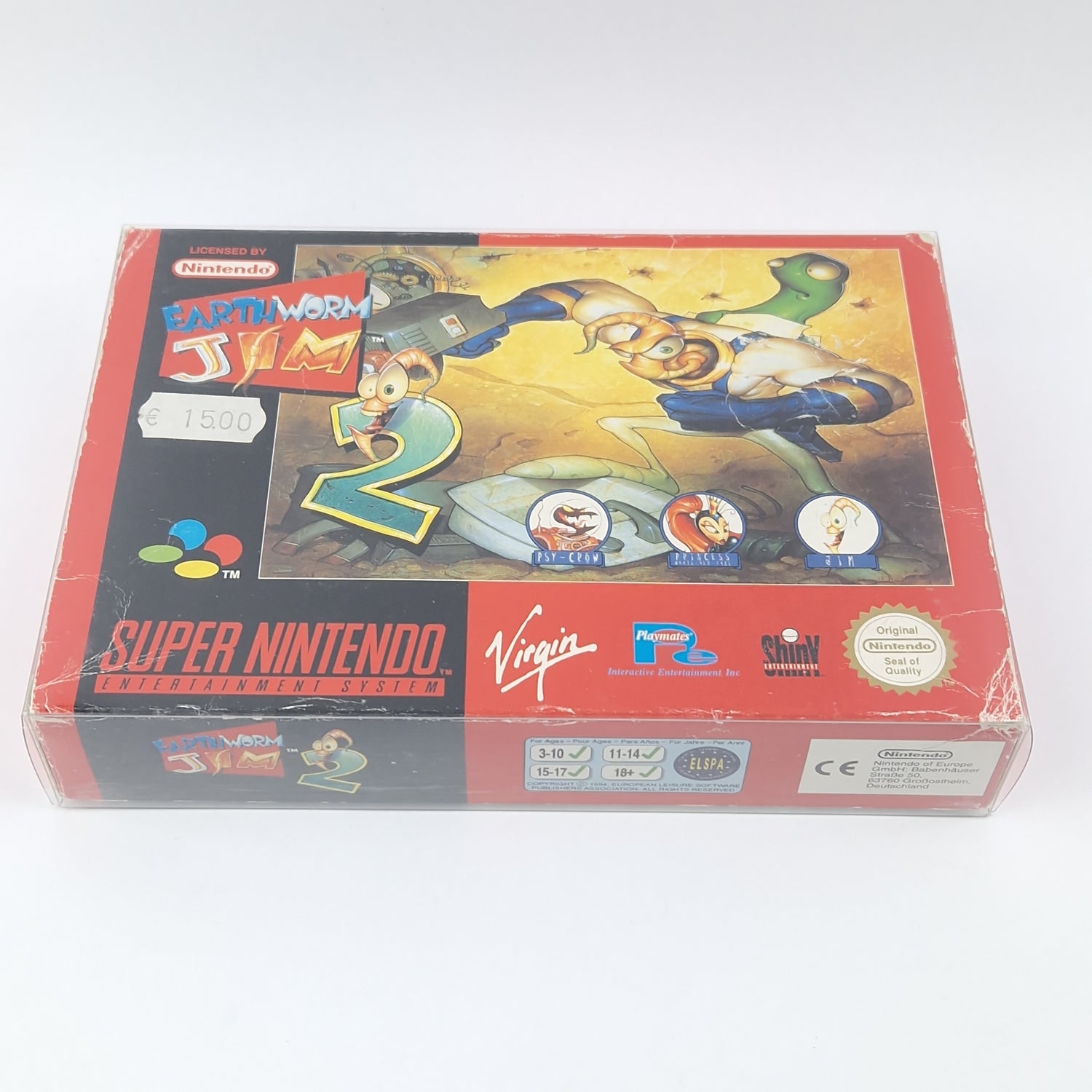 Super Nintendo Spiel : Earth Worm Jim 2 - Modul Anleitung OVP cib / SNES EUR