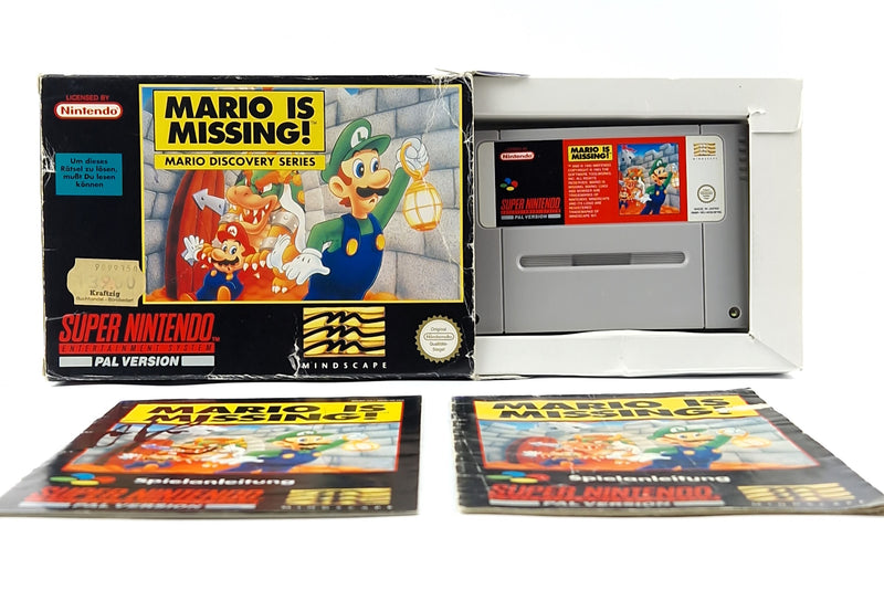 Super Nintendo Spiel : Mario is Missing - Modul Anleitung OVP cib / SNES