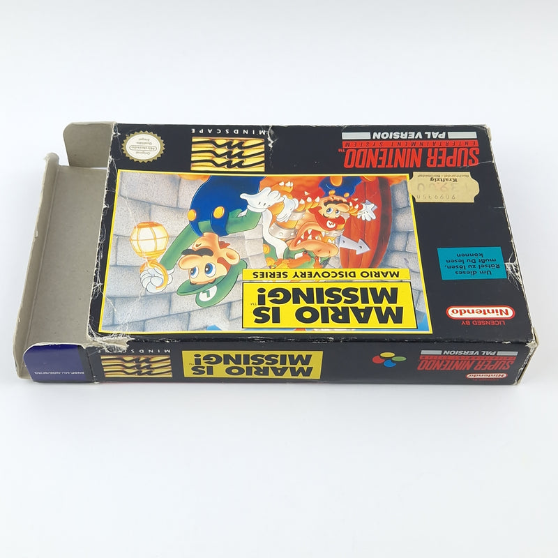 Super Nintendo Spiel : Mario is Missing - Modul Anleitung OVP cib / SNES