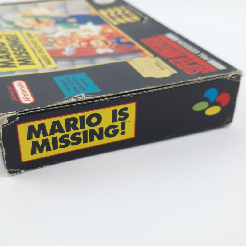 Super Nintendo Spiel : Mario is Missing - Modul Anleitung OVP cib / SNES