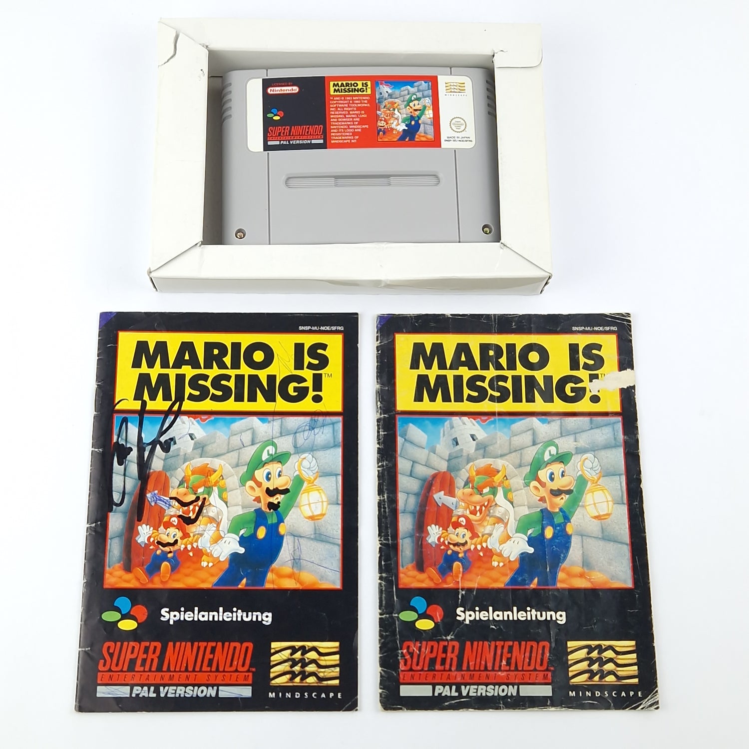 Super Nintendo Spiel : Mario is Missing - Modul Anleitung OVP cib / SNES