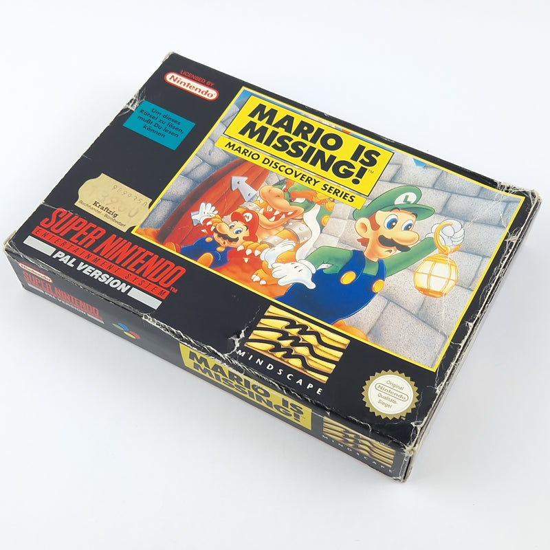 Super Nintendo Spiel : Mario is Missing - Modul Anleitung OVP cib / SNES