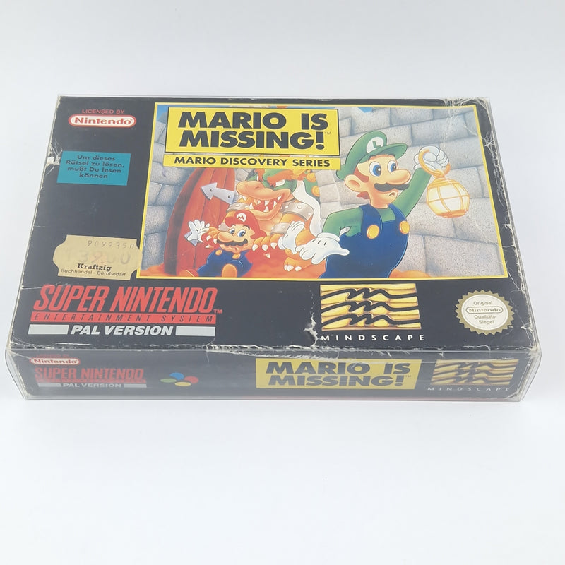 Super Nintendo Spiel : Mario is Missing - Modul Anleitung OVP cib / SNES