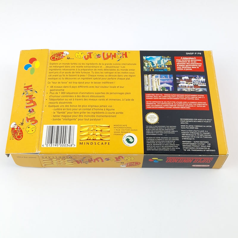 Super Nintendo Game: Pierre le Chef is out to Lunch - Module Instructions OVP SNES