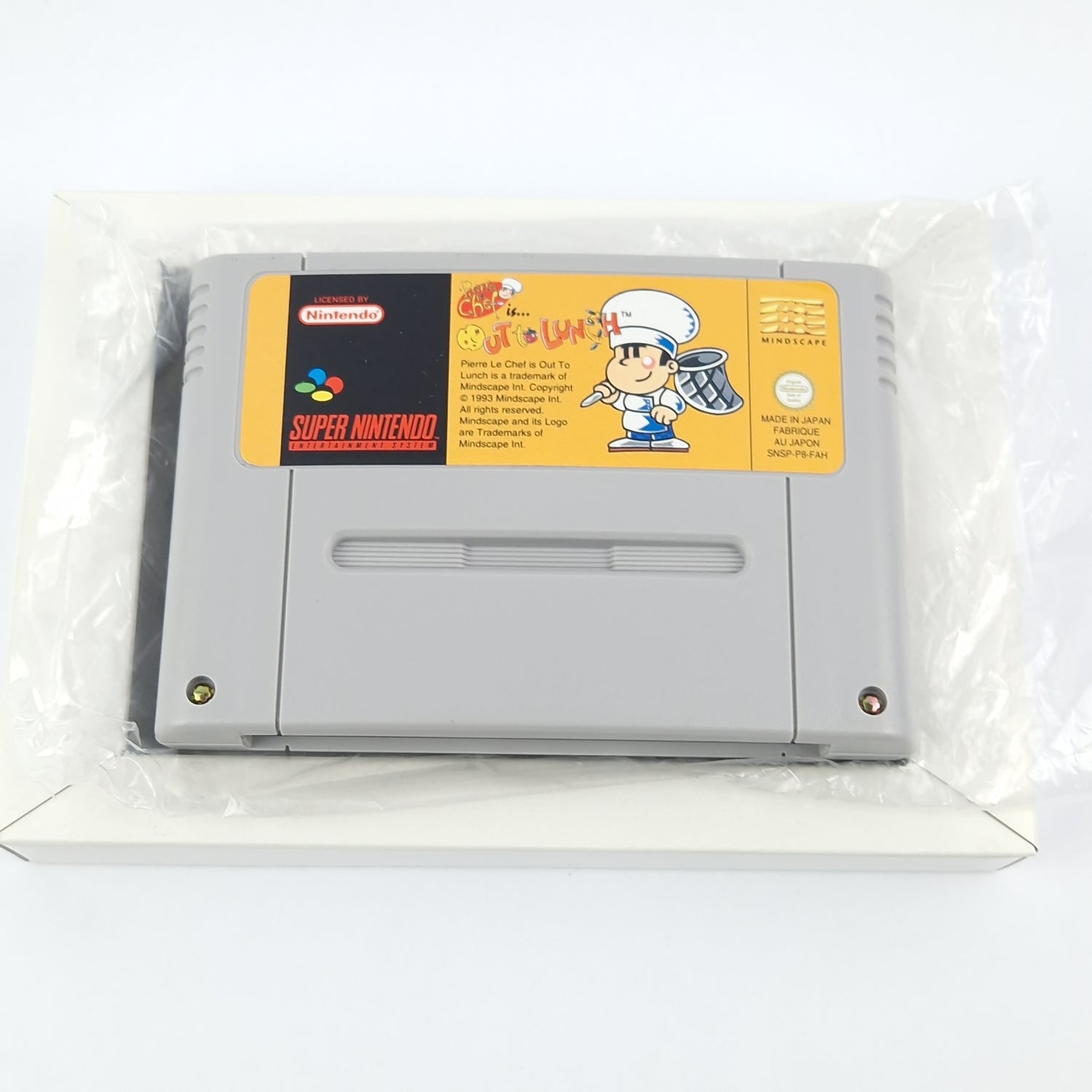 Super Nintendo Game: Pierre le Chef is out to Lunch - Module Instructions OVP SNES