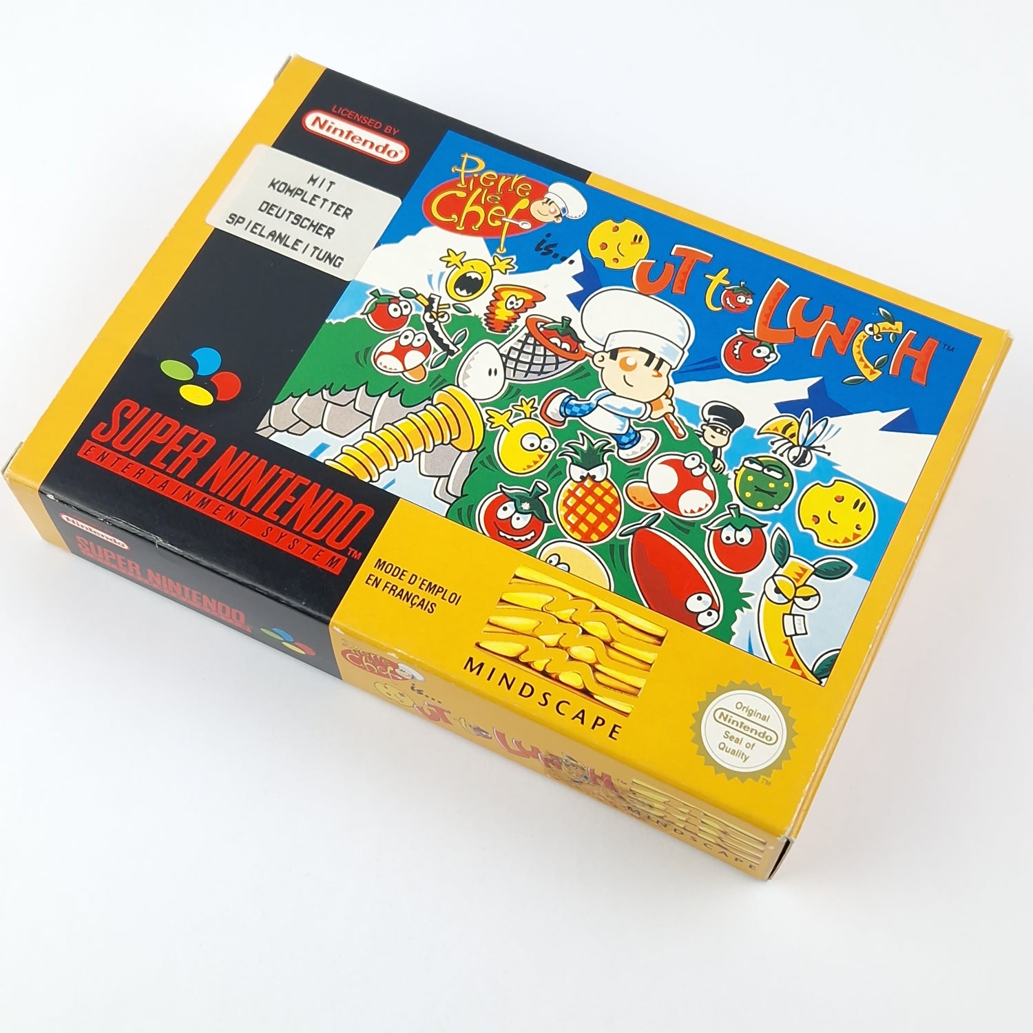 Super Nintendo Game: Pierre le Chef is out to Lunch - Module Instructions OVP SNES