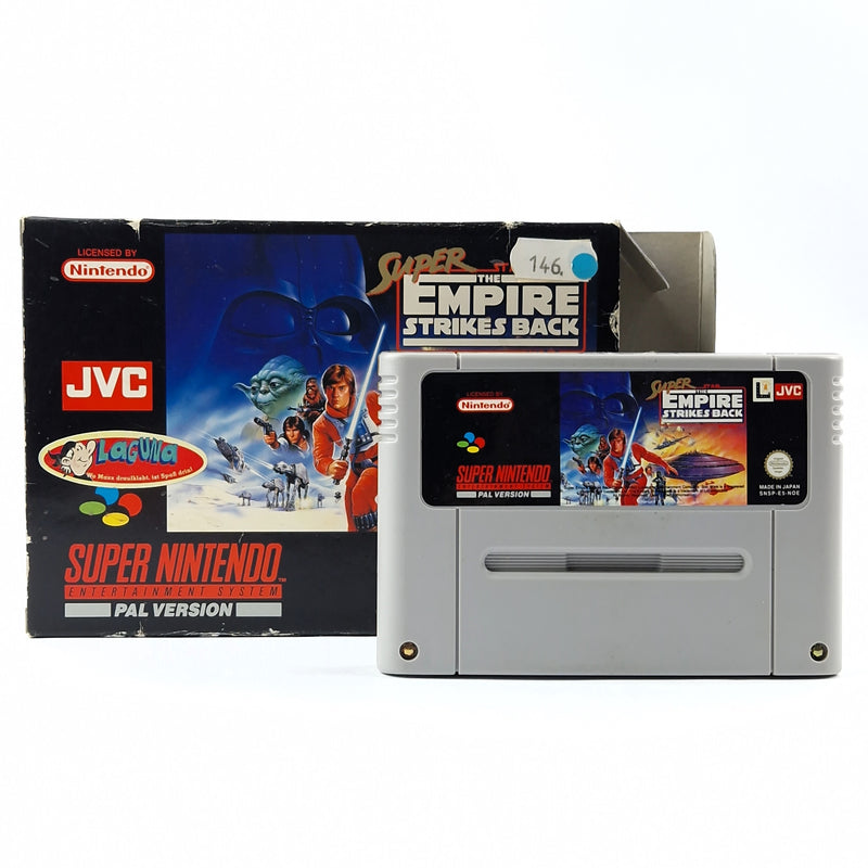 Super Nintendo Spiel : Super Star Wars The Empire Strikes Back - SNES OVP PAL