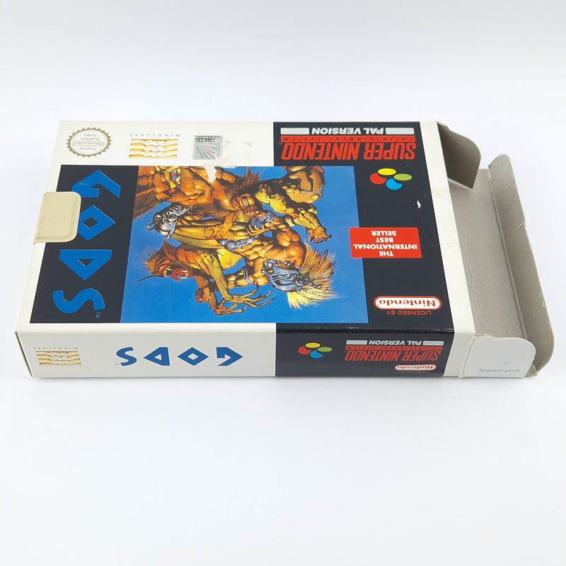 Super Nintendo Spiel : GODS - Modul Anleitung OVP / SNES PAL NOE