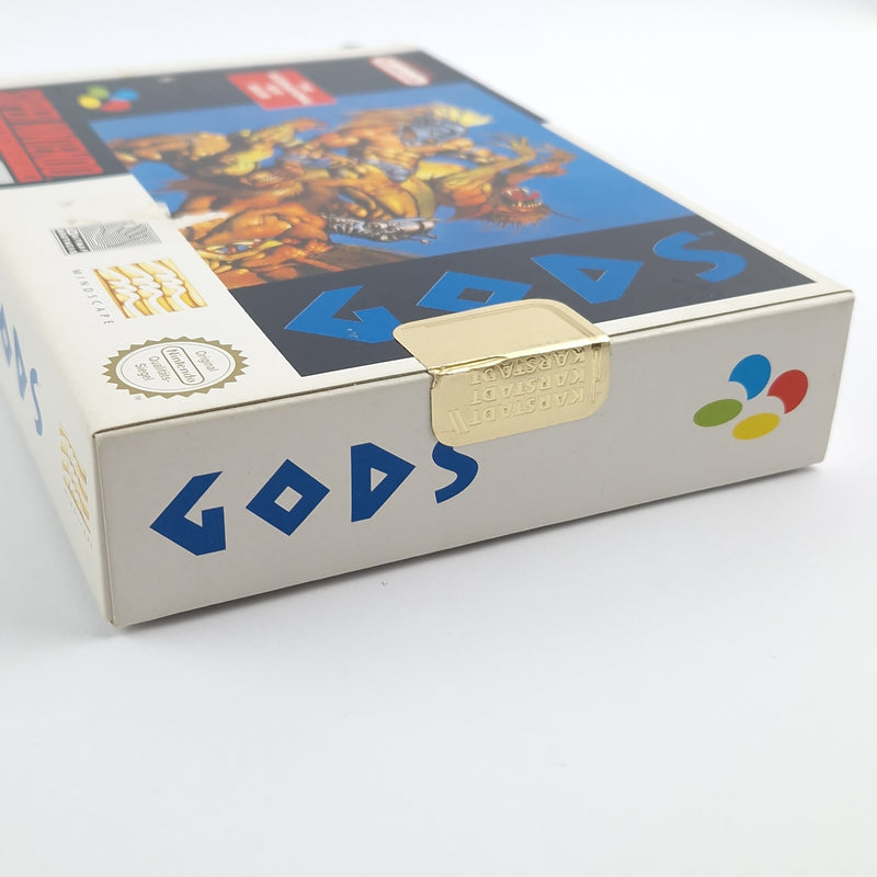Super Nintendo Spiel : GODS - Modul Anleitung OVP / SNES PAL NOE