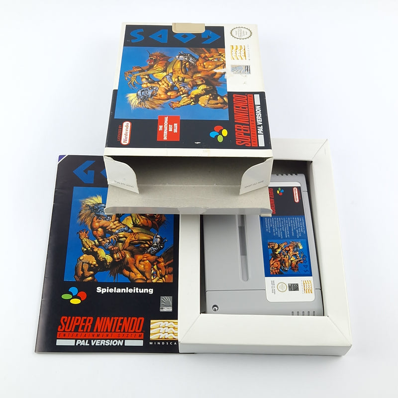 Super Nintendo Spiel : GODS - Modul Anleitung OVP / SNES PAL NOE