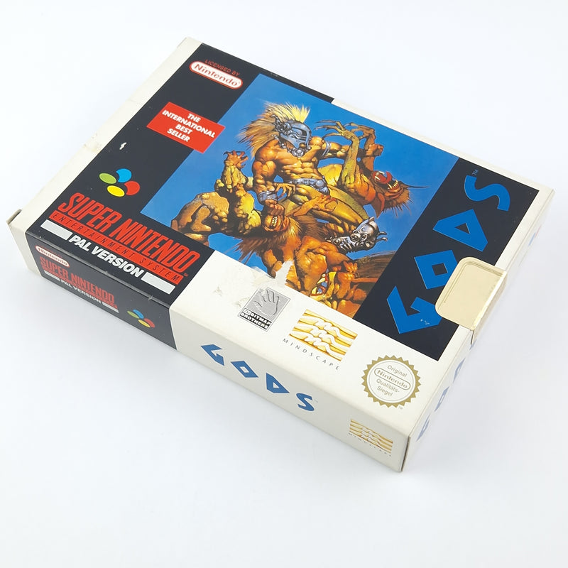 Super Nintendo Spiel : GODS - Modul Anleitung OVP / SNES PAL NOE