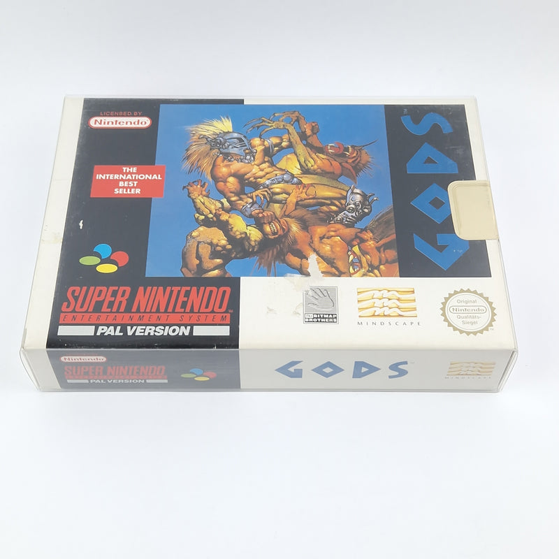 Super Nintendo Spiel : GODS - Modul Anleitung OVP / SNES PAL NOE