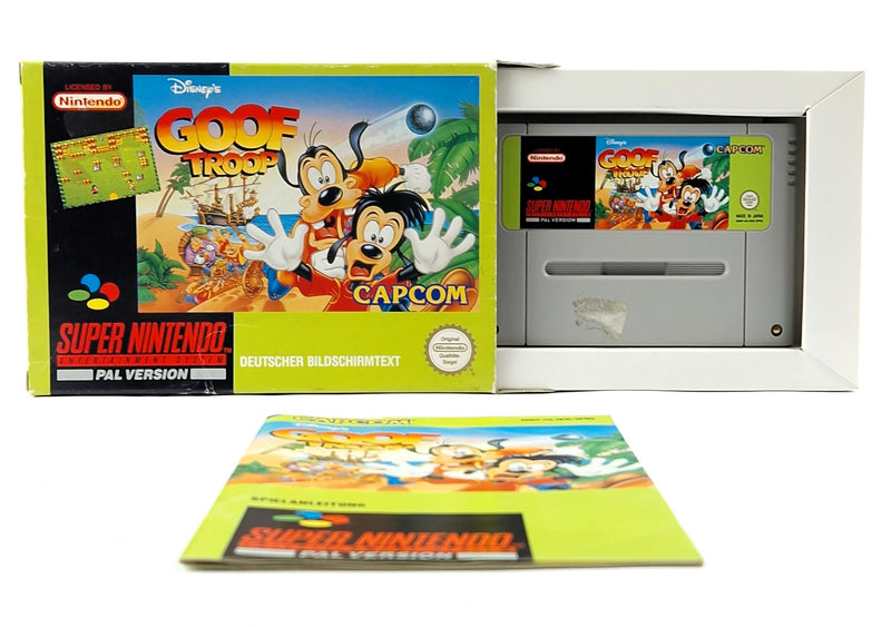 Super Nintendo Game: Disney's Goof Troop - Module Instructions OVP cib / SNES PAL