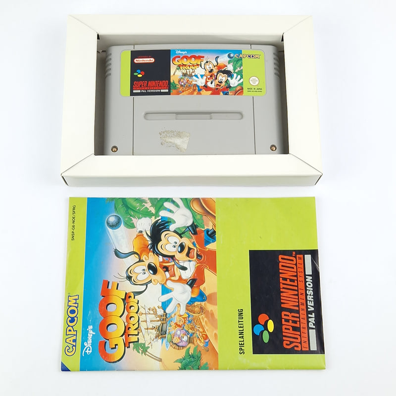 Super Nintendo Game: Disney's Goof Troop - Module Instructions OVP cib / SNES PAL