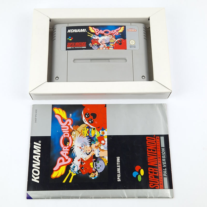 Super Nintendo Spiel : Parodius - Modul Anleitung OVP cib / SNES PAL NOE