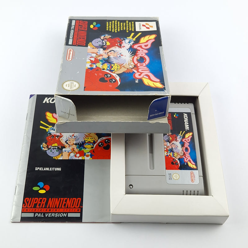 Super Nintendo Spiel : Parodius - Modul Anleitung OVP cib / SNES PAL NOE