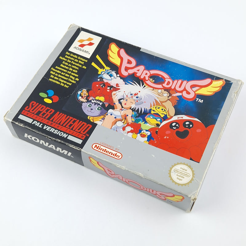 Super Nintendo Spiel : Parodius - Modul Anleitung OVP cib / SNES PAL NOE