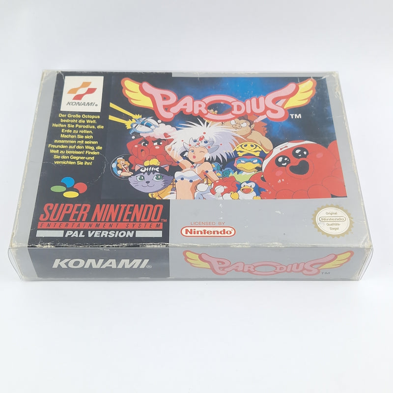 Super Nintendo Spiel : Parodius - Modul Anleitung OVP cib / SNES PAL NOE