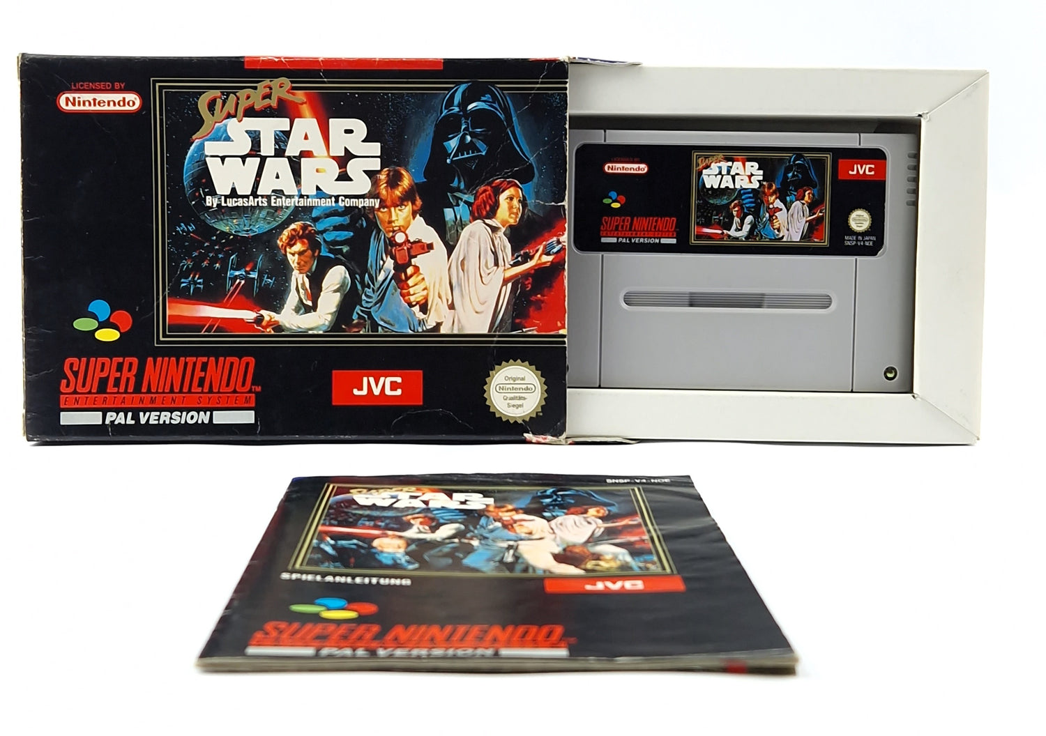 Super Nintendo Spiel : Super Star Wars - Modul Anleitung OVP cib / SNES PAL NOE