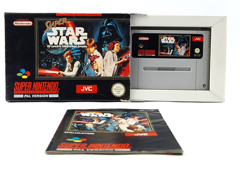Super Nintendo Spiel : Super Star Wars - Modul Anleitung OVP cib / SNES PAL NOE