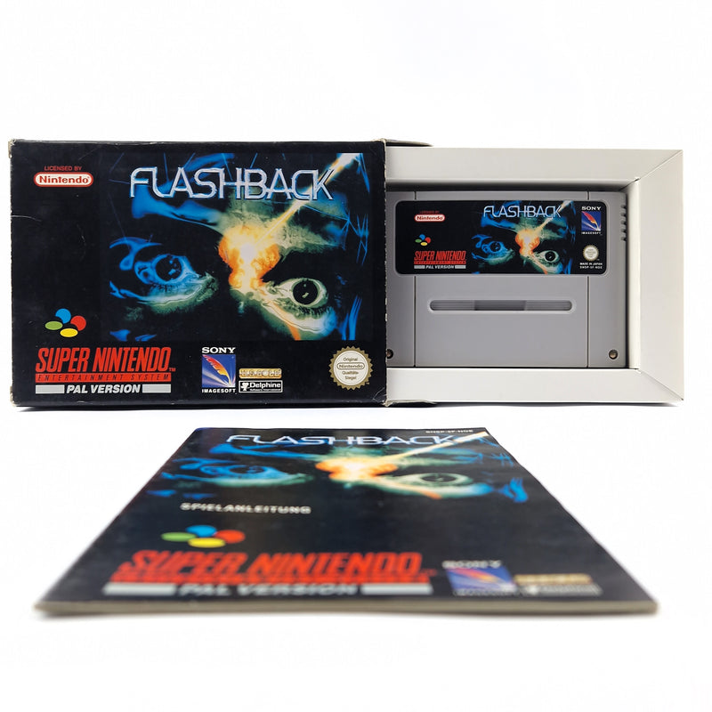 Super Nintendo Spiel : Flashback - Modul Anleitung OVP cib / SNES PAL NOE