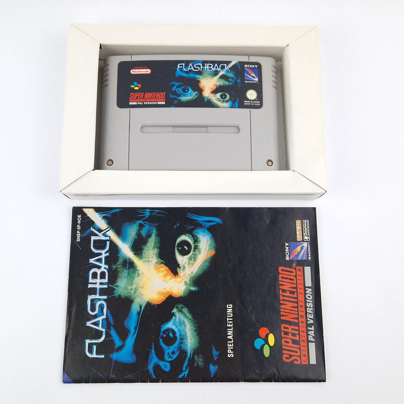 Super Nintendo Spiel : Flashback - Modul Anleitung OVP cib / SNES PAL NOE