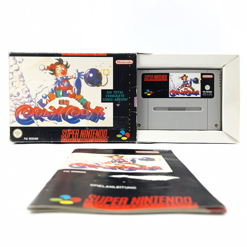 Super Nintendo Spiel : Kid Klown in Crazy Chase - Modul Anleitung OVP SNES NOE