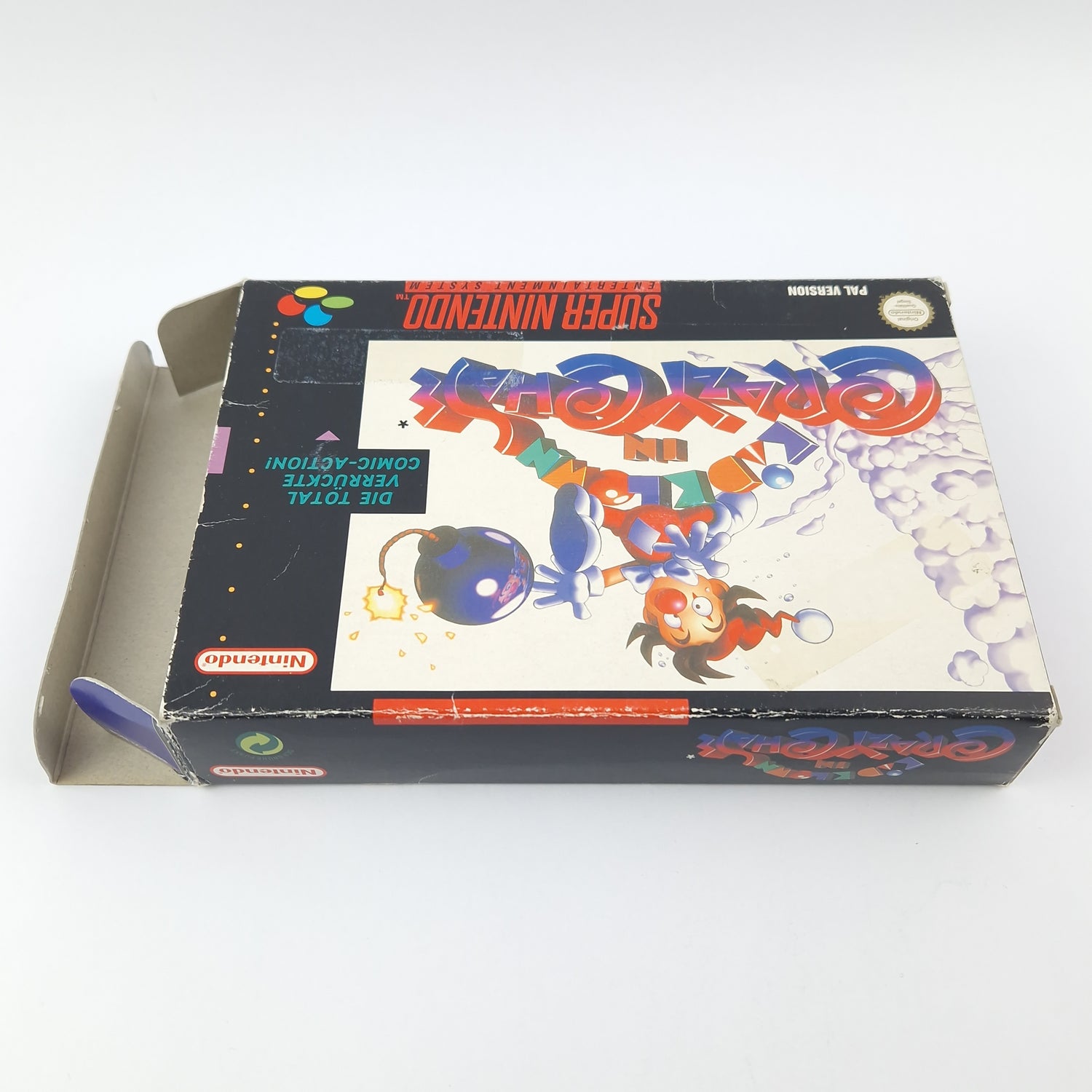 Super Nintendo Spiel : Kid Klown in Crazy Chase - Modul Anleitung OVP SNES NOE