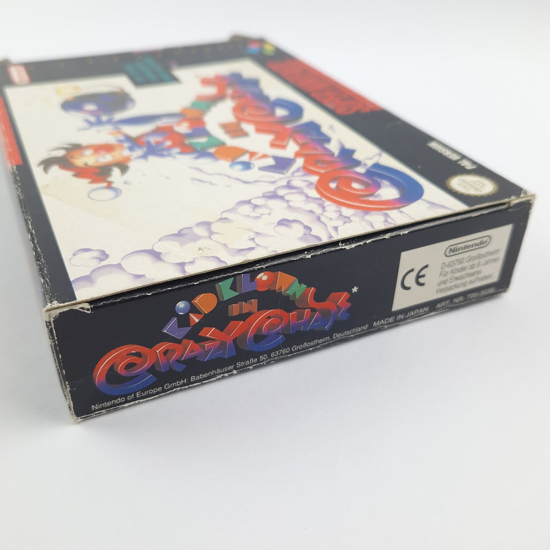 Super Nintendo Spiel : Kid Klown in Crazy Chase - Modul Anleitung OVP SNES NOE