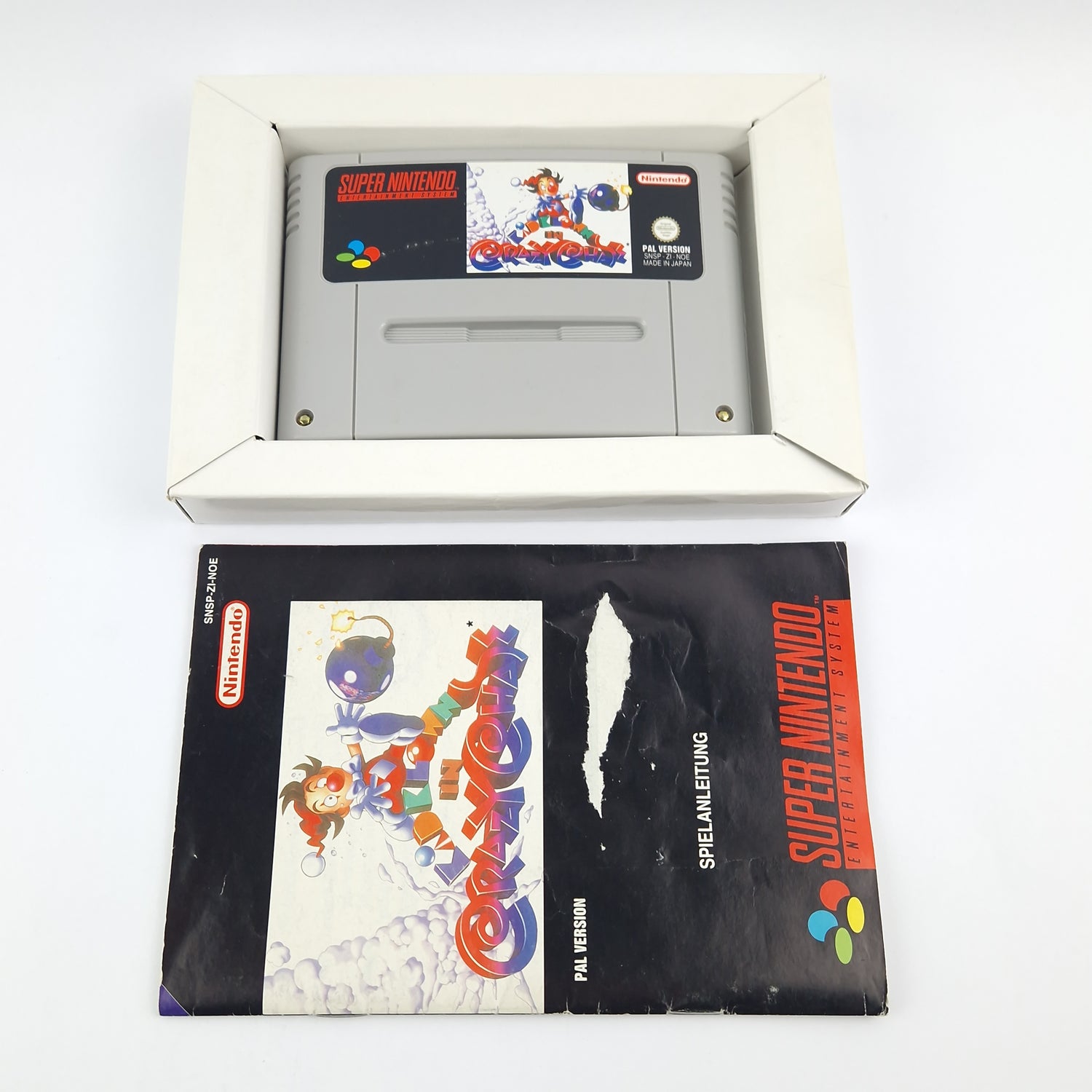 Super Nintendo Spiel : Kid Klown in Crazy Chase - Modul Anleitung OVP SNES NOE