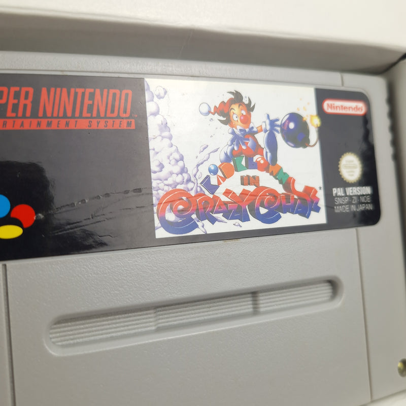 Super Nintendo Spiel : Kid Klown in Crazy Chase - Modul Anleitung OVP SNES NOE