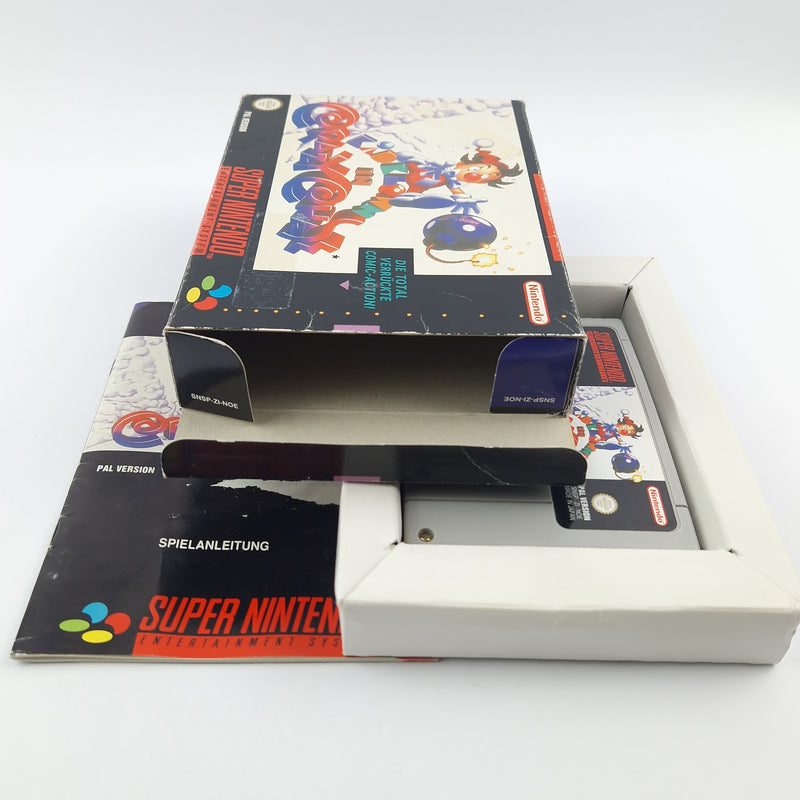 Super Nintendo Spiel : Kid Klown in Crazy Chase - Modul Anleitung OVP SNES NOE