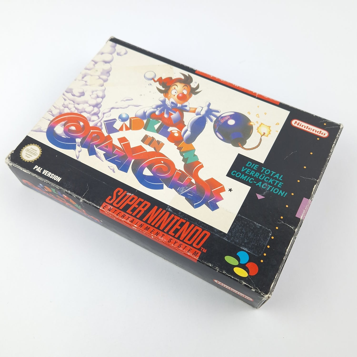 Super Nintendo Spiel : Kid Klown in Crazy Chase - Modul Anleitung OVP SNES NOE
