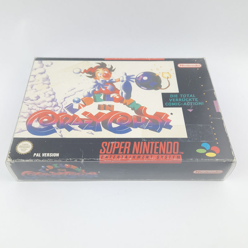 Super Nintendo Spiel : Kid Klown in Crazy Chase - Modul Anleitung OVP SNES NOE