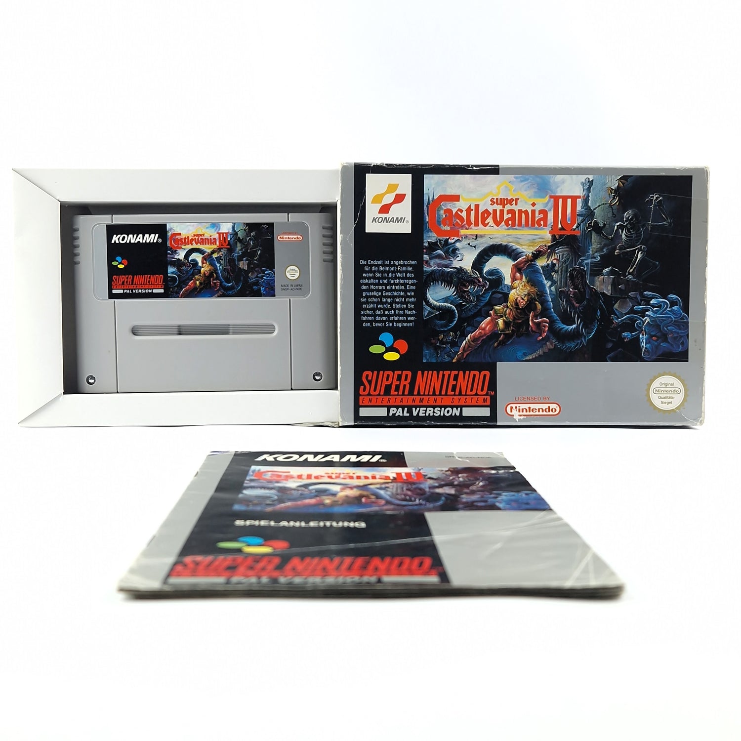 Super Nintendo Spiel : Super Castlevania IV 4 - Modul Anleitung OVP / SNES NOE